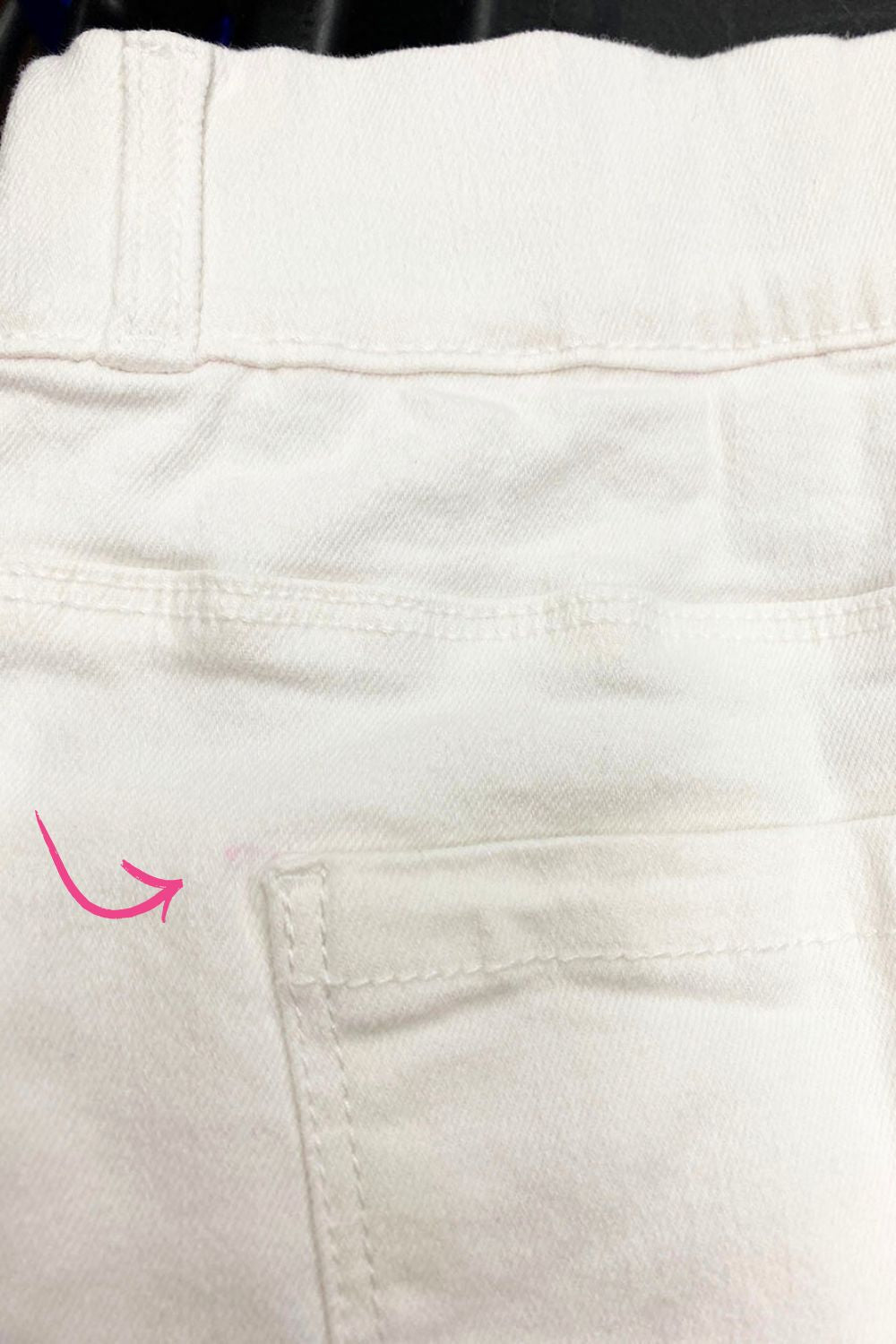 White Manhattan Denim Skirt - WITH IMPERFECTIONS