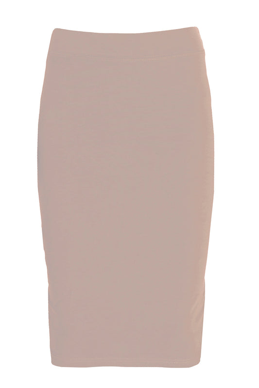 Esteez Shell Skirt - Cotton Spandex Lightweight Pencil skirt for GIRLS - ROSE GREY