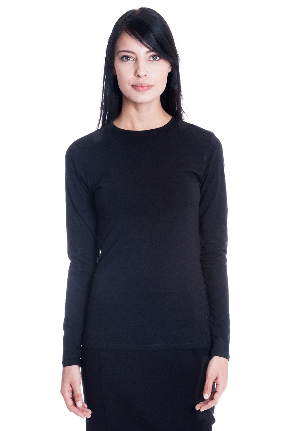 Esteez Long Sleeve Cotton Spandex RELAXED FIT Layering Shirt for WOMEN –  esteezoutlet