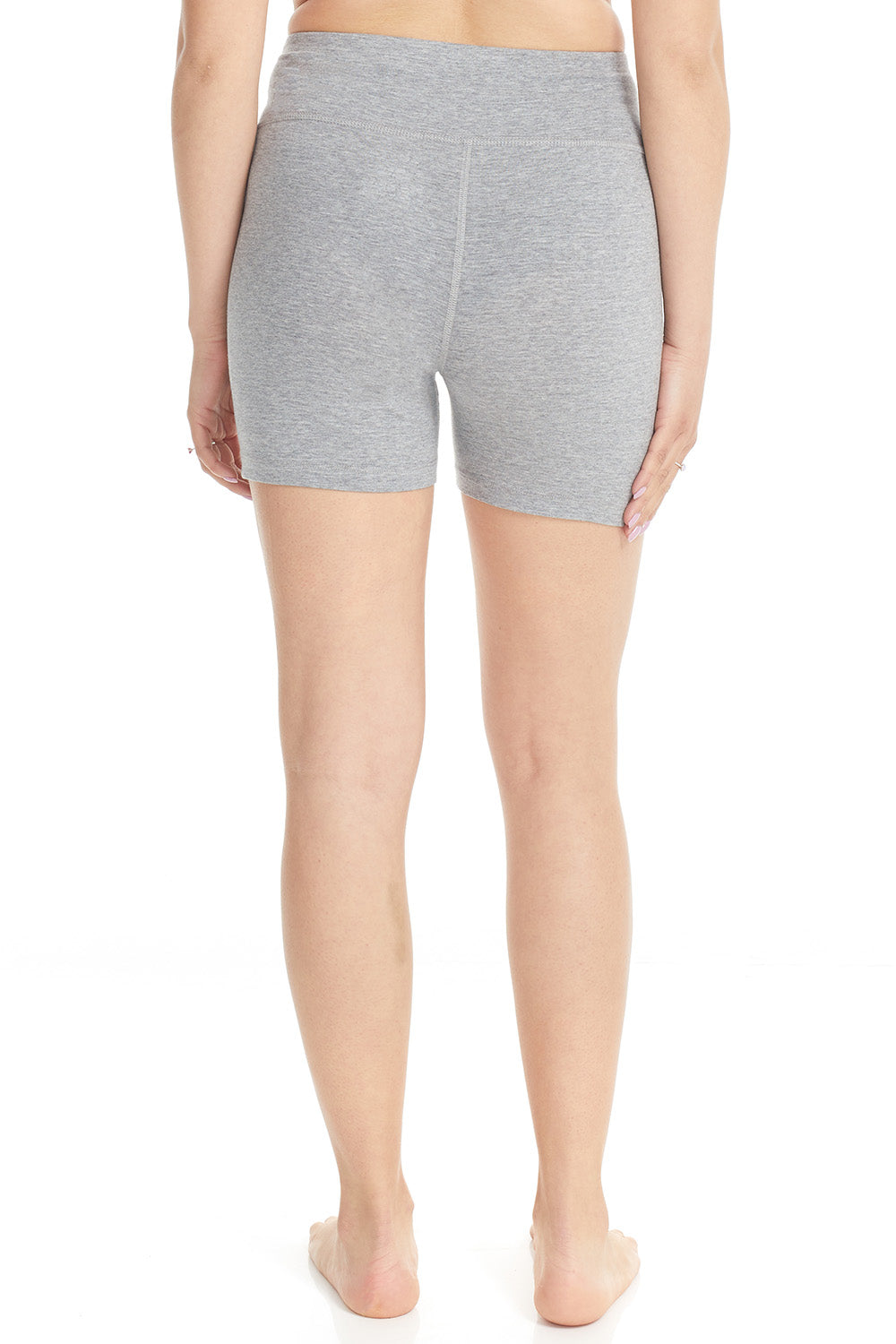 Esteez Cotton Spandex Short Shorts for Women - DARK GREY