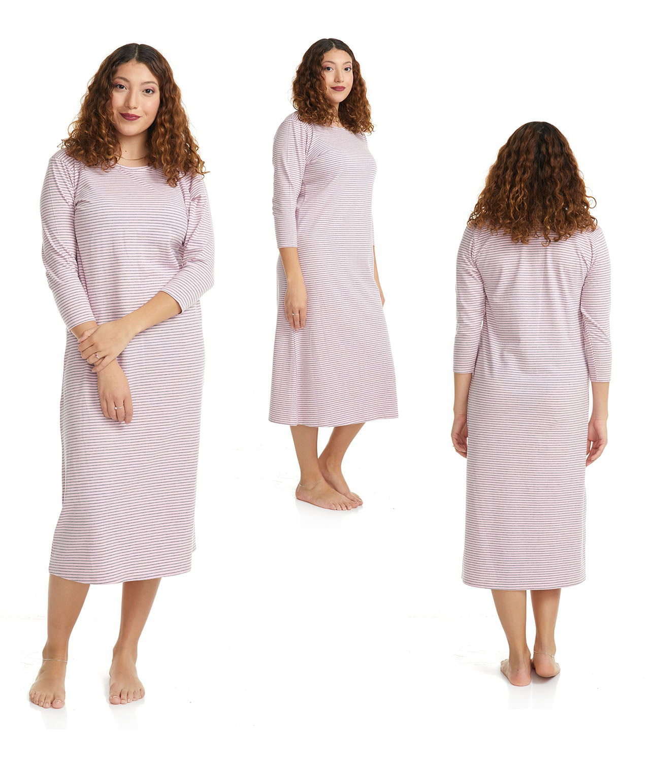 Esteez Women's Soft and Comfy Cotton Spandex Nightgown Pajamas - RO128