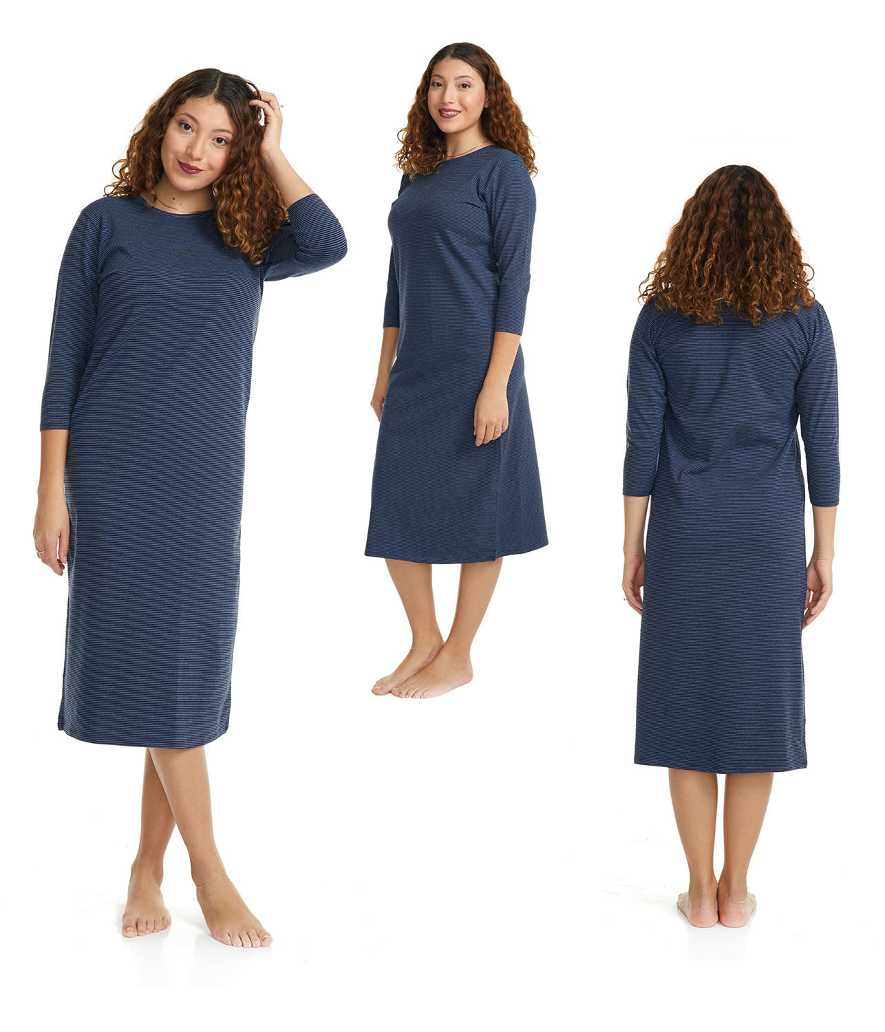 Esteez Women's Soft and Comfy Cotton Spandex Nightgown Pajamas - RO141