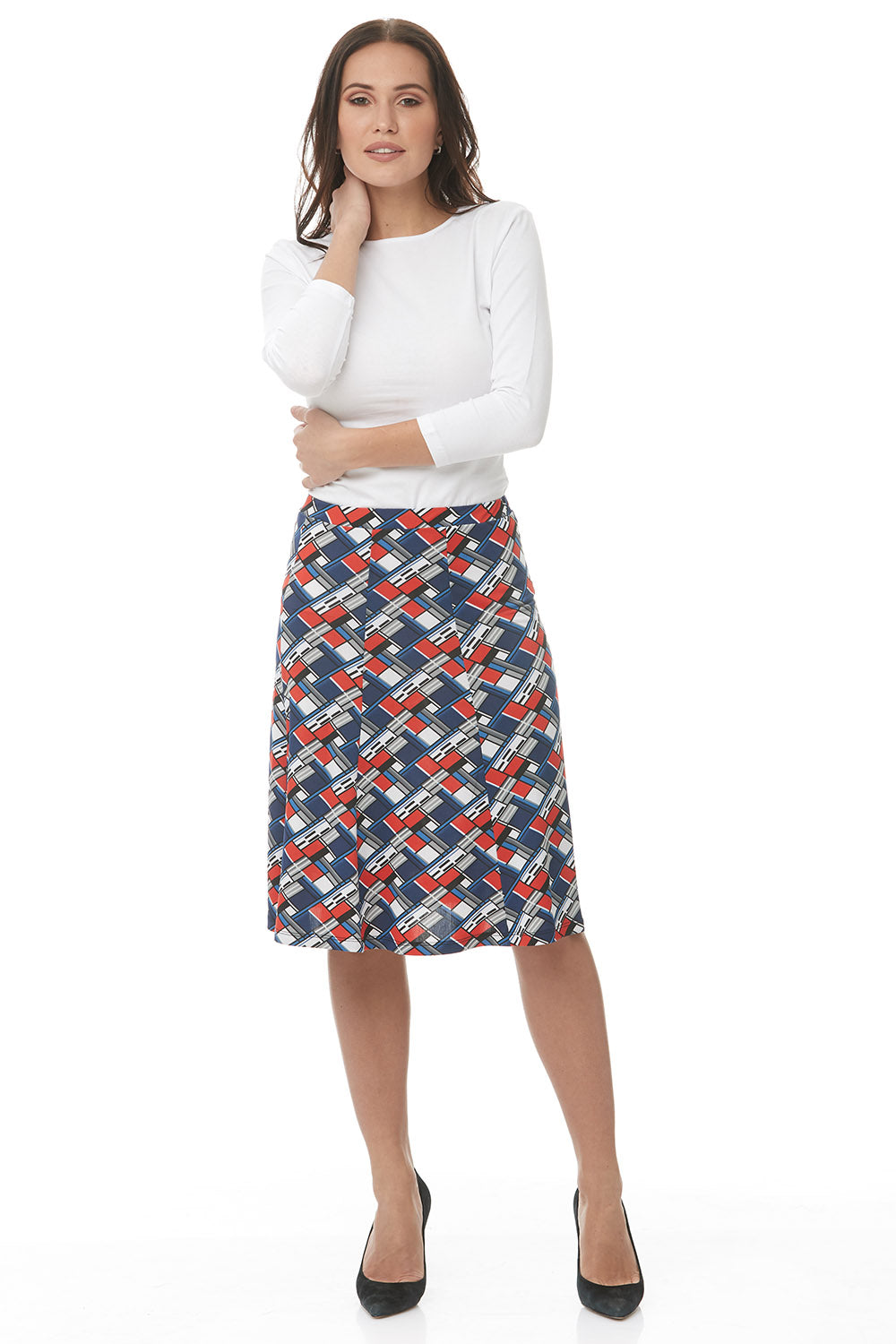 Floral pencil skirt clearance vs a line skirt