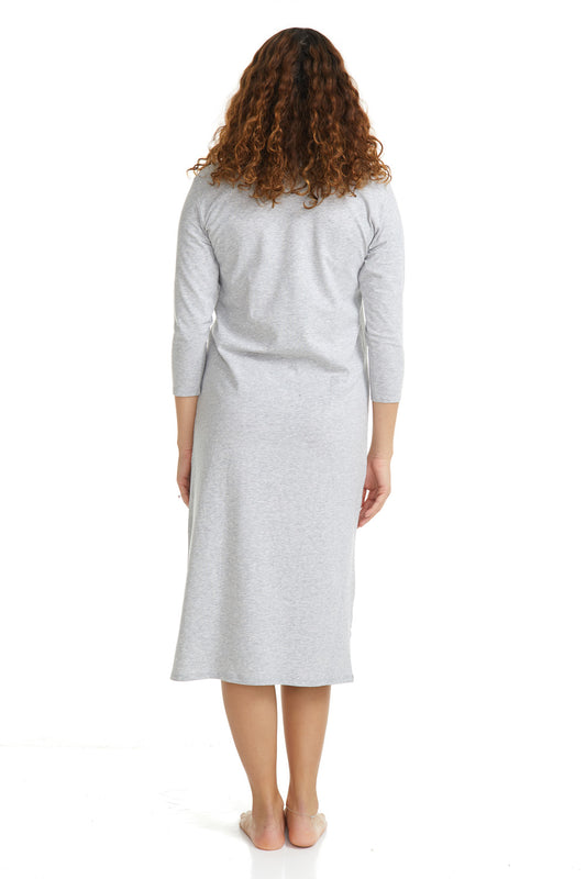 Esteez Women's Soft and Comfy Cotton Spandex Nightgown Pajamas - H108