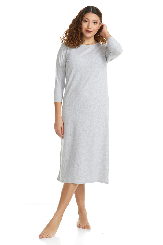 Esteez Women's Soft and Comfy Cotton Spandex Nightgown Pajamas - H108