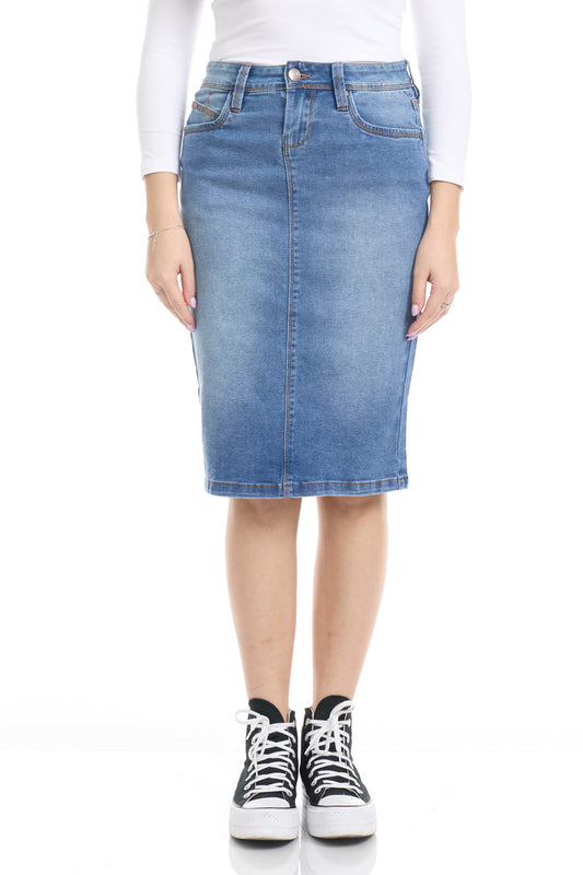 Esteez MELROSE Skirt - Pencil Jean Skirt for WOMEN