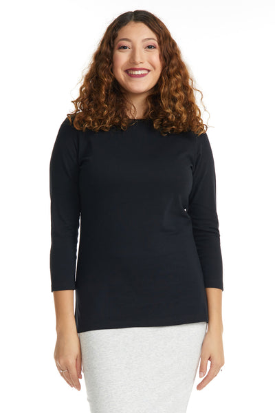 Esteez ¾ Sleeve Cotton Spandex RELAXED FIT Layering Shirt for WOMEN –  esteezoutlet