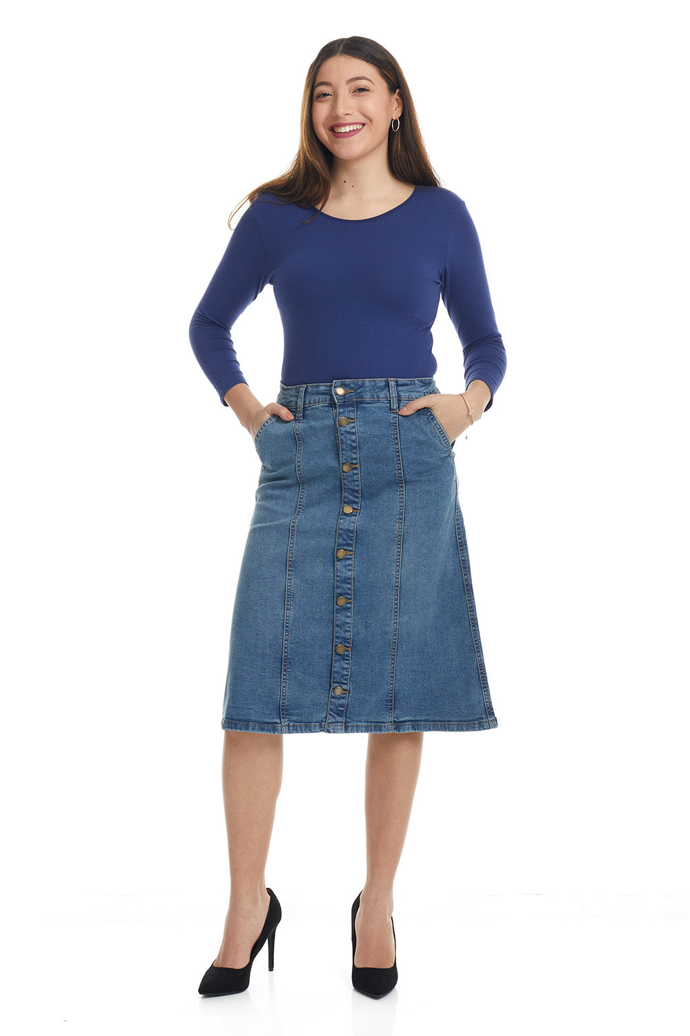 Flary A-Line jean skirt 'Chelsea'