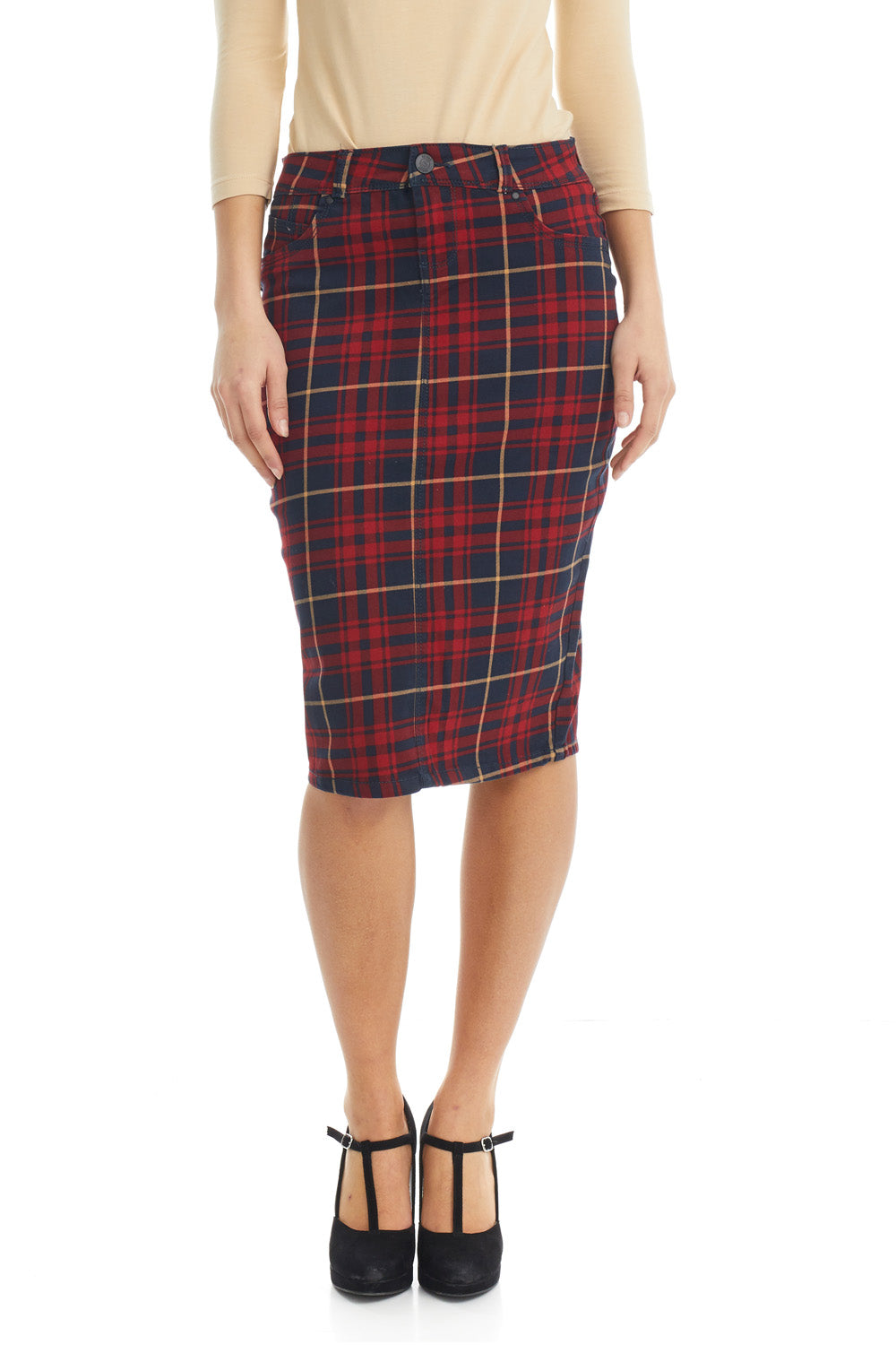 Esteez MELROSE Skirt - Pencil Jean Skirt for WOMEN