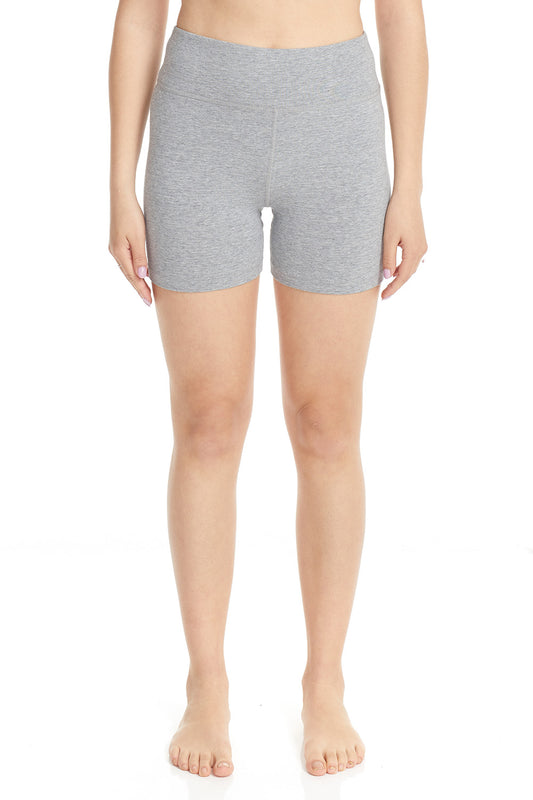 Esteez Cotton Spandex Short Shorts for Women - DARK GREY