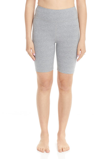 Esteez Cotton Spandex Biker Shorts for Women - DARK GREY