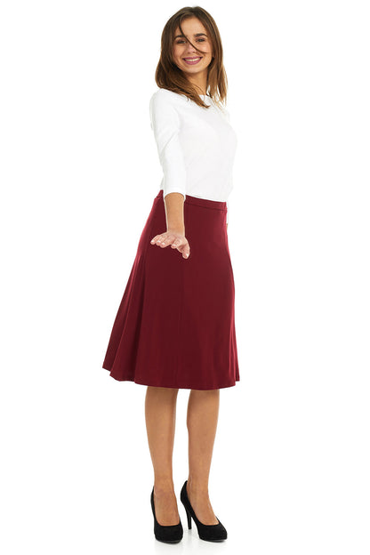 Modest Knee Length A-Line Skirt for Women 'Florence'