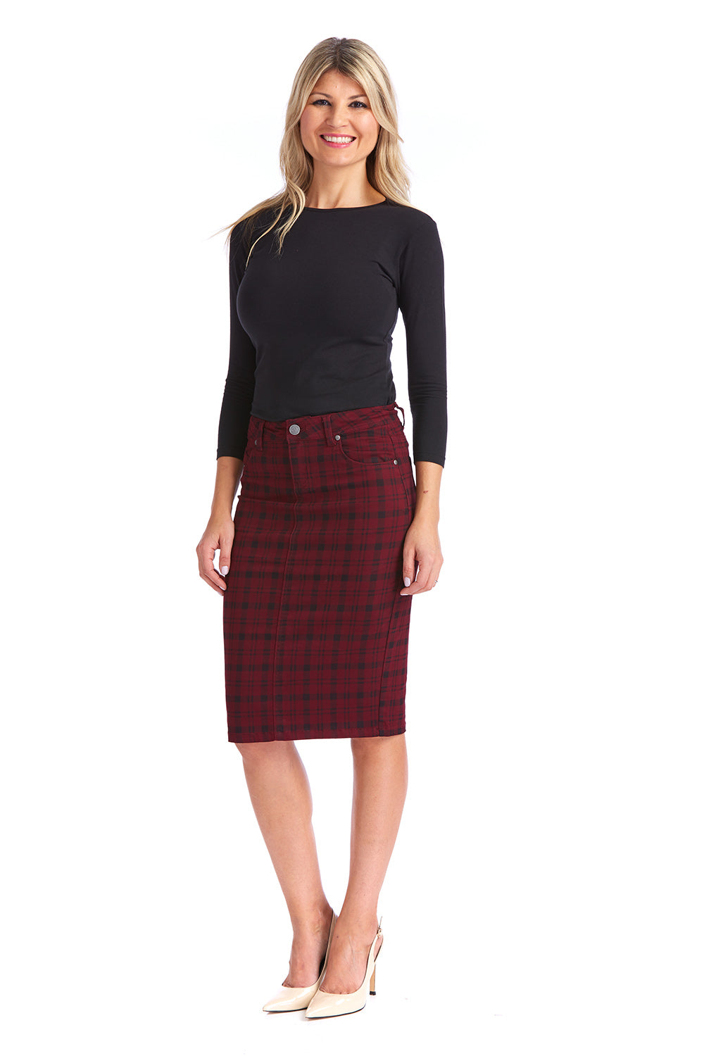 Esteez MELROSE Skirt - Pencil Jean Skirt for WOMEN