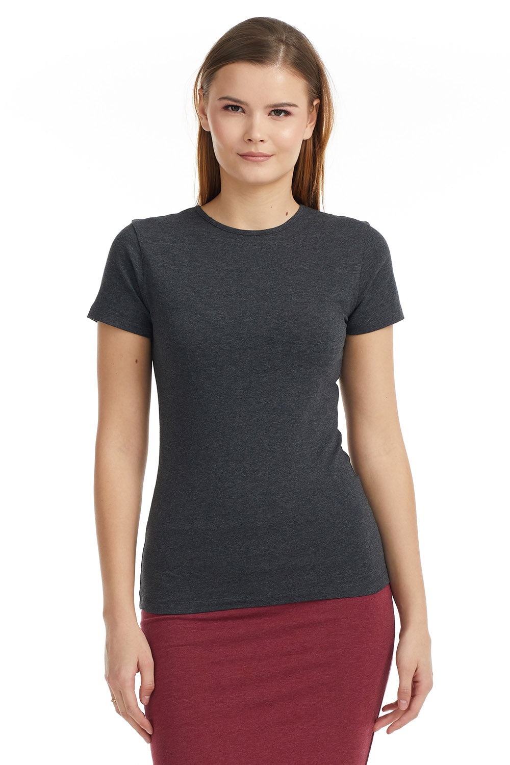 Esteez Short Sleeve Cotton Spandex Layering T-Shirt for WOMEN