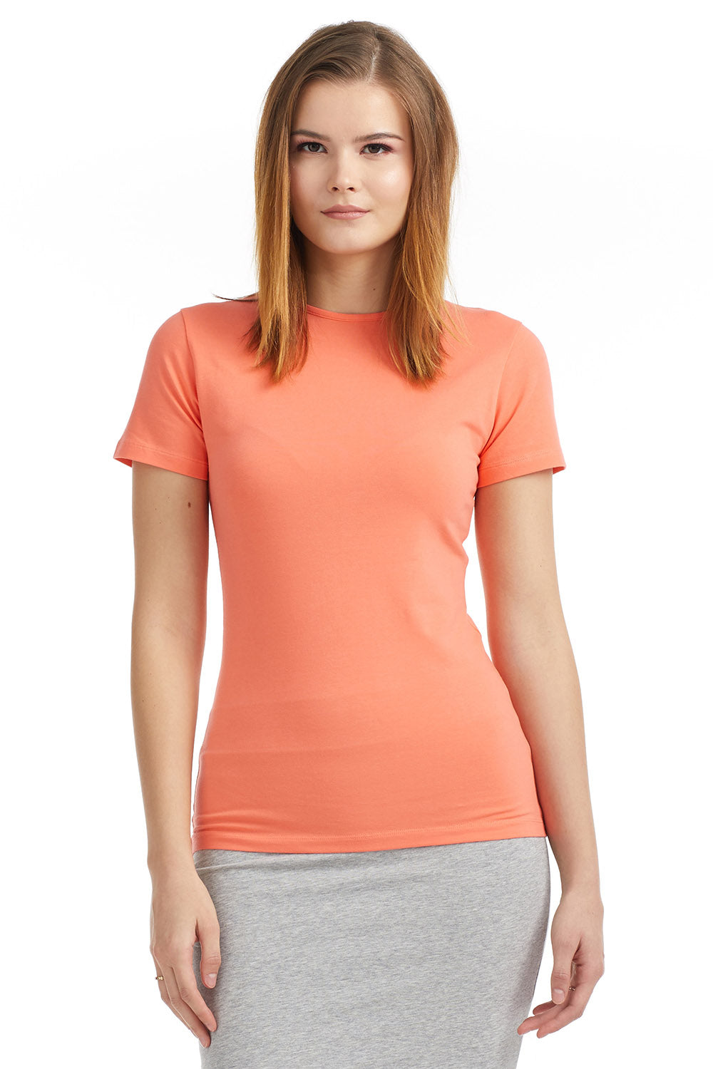 Esteez Short Sleeve Cotton Spandex Layering T-Shirt for WOMEN